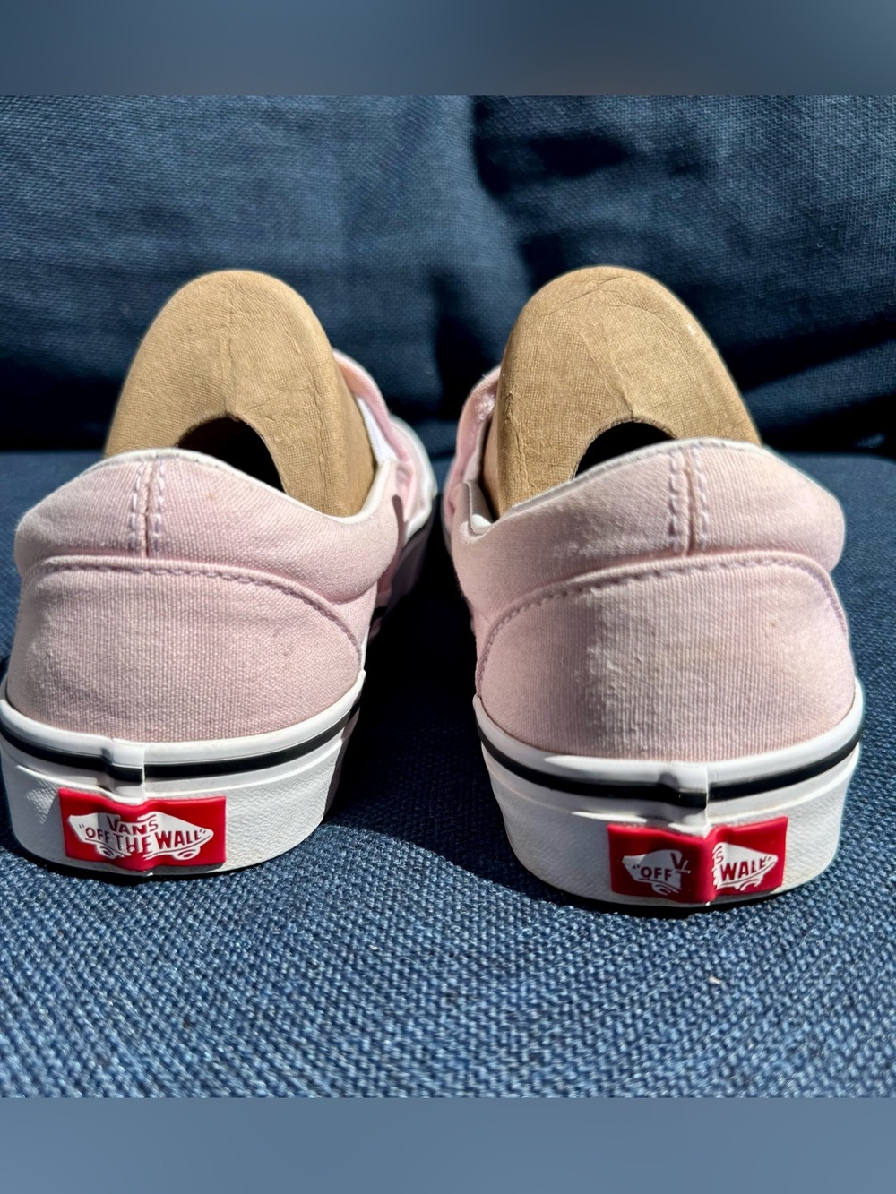 Vans Pink Slip-On Canvas Sneakers - Picture 4 of 9